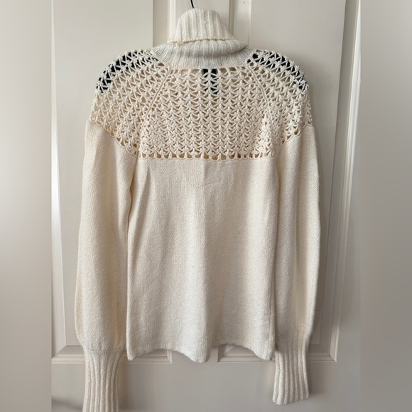 Vintage Kenneth Cole Balloon Sleeve Angora Pullover Turtleneck Sweater S - Picture 5 of 5